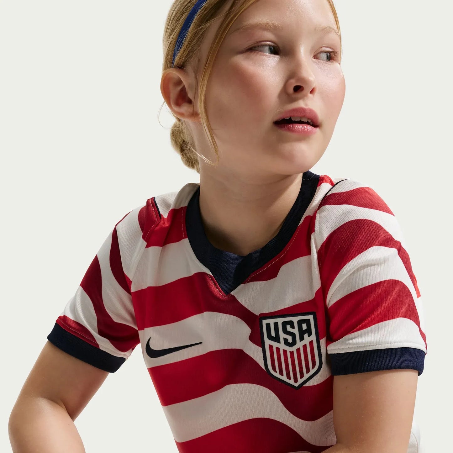 Youth Nike USMNT 2026 Home Stadium Jersey - Stripes